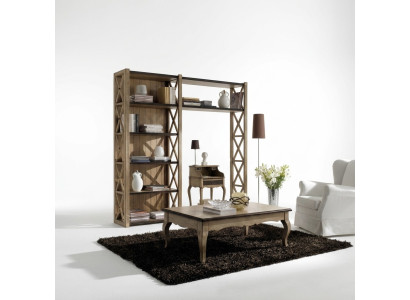 Boekenkast Tafel Plank Kast 2-delig Kantoormeubilair Massief hout Bureau