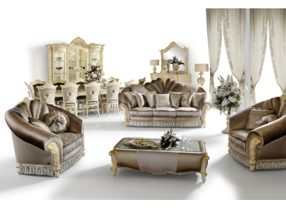 Polster banken sets luxe sofagarnituur 3+1+1 zits set design sofa nieuw