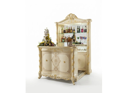 Bartafel statafel toonbank balie bar huisbar antiek stijl barok barkruk barteller