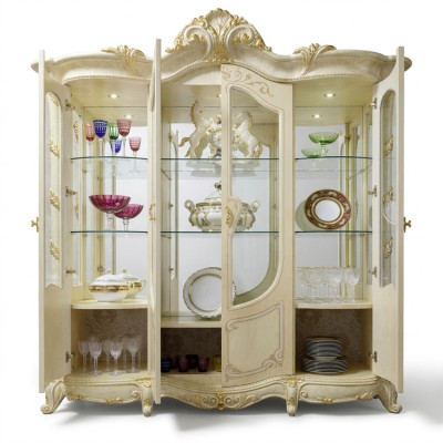 Vitrine Woonkamer Kasten Dressoir Hout Nieuw Luxe Vitrine Kast Klassiek