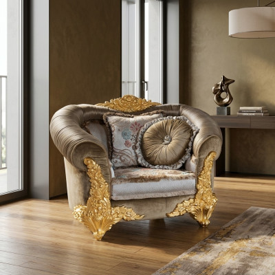 Woonkamerbank Bank Lounge Club 1-zits fauteuil Ontwerpstoel Fauteuil 1-zits