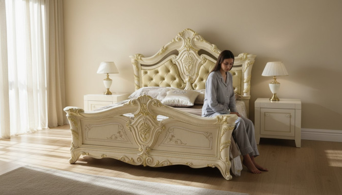Slaapkamer Luxe Bed Nachtkastje Ladekast Compleet Set Meubels Hotel