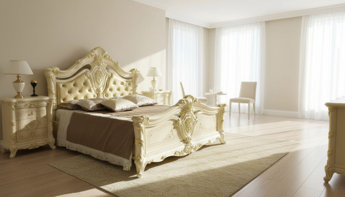 Slaapkamer Luxe Bed Nachtkastje Ladekast Compleet Set Meubels Hotel