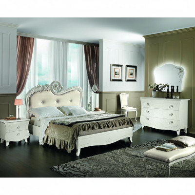Compleet set bed nachtkastje commode nieuw design slaapkamer 5-dlg. Slaapkamer.
