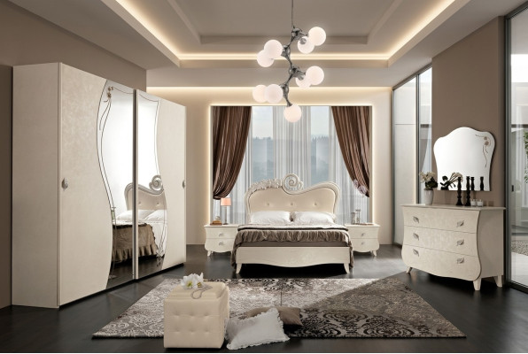 Ontwerp slaapkamer complete set nachtkastje kledingkast barok rococo 6-delig.