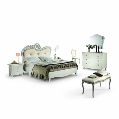 Ontwerpmeubels Klassiek Luxe Bedden Nieuw Bed 2x Nachtkastje Slaapkamerset 3-delig