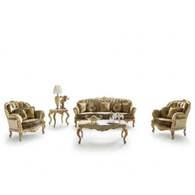 Zitbank 3+2+1 Zits Meubels Bekleding Textiel Italiaans Chesterfield Ontwerp
