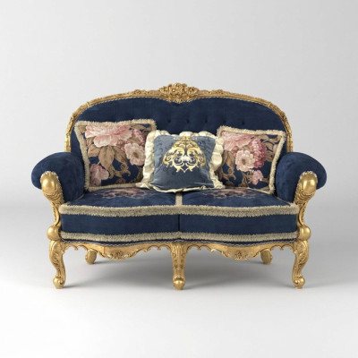Chesterfield bank 2 zits gestoffeerde banken Sofa's fluweel stof tweezitter meubels Nieuw