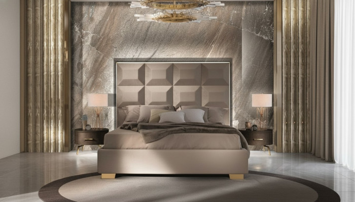 Ontwerp modern luxe slaapkamer nachtkastje bedden bed 3-delige slaapkamer set