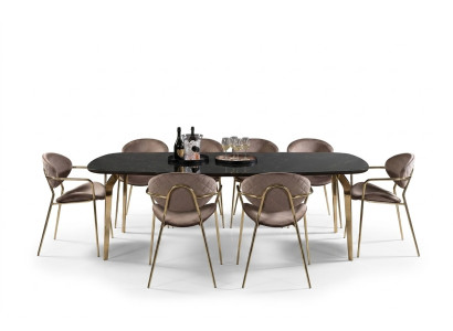 Eettafel Design Meubels Italië Luxe Eetkamertafel Eettafels Marmer Roestvrij Staal