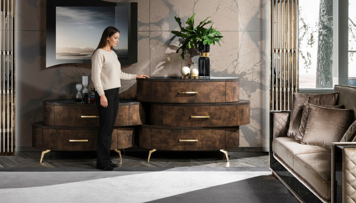 Luxe houten dressoir kast rek console meubels Nieuwe commode Ontwerp kast
