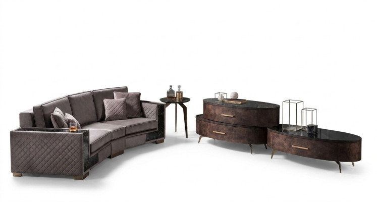 Ontwerp woonkamer wandmeubel dressoir 2x muurplank rtv ladekast dressoir 4-delig set RTV