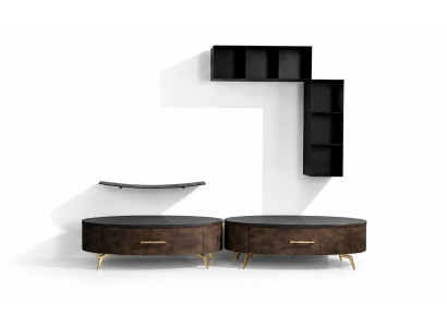 Woonkamer boekenkast set van 4. Design woonkamerkast RTV-zijlaag bord.