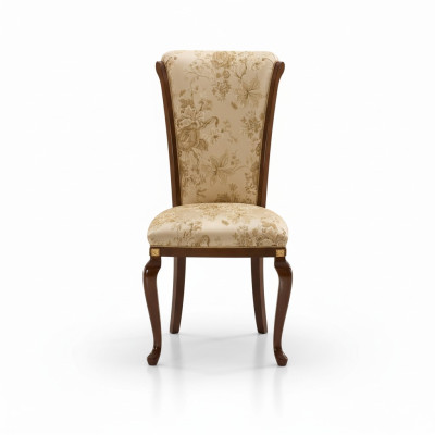 Stoel Hout Bruin Italiaanse meubels Bekleding Woonkamer Lui Stoelen Luxe Fauteuil