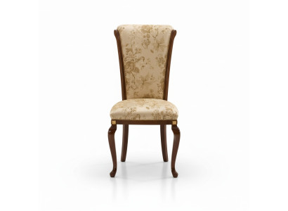 Stoel Hout Bruin Italiaanse meubels Bekleding Woonkamer Lui Stoelen Luxe Fauteuil