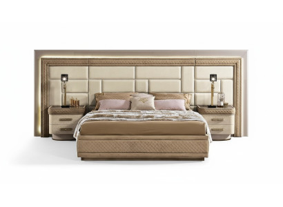 Ontwerpmeubelen Moderne Luxe Bedden Nieuw Bed 2x Nachtkastje 3 delig Slaapkamer Set