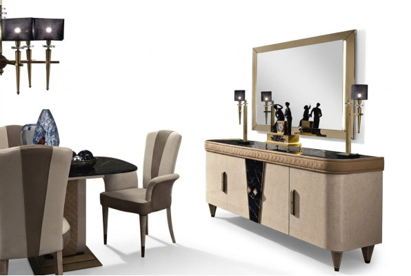 Meubels ladenkast kast ontwerp luxe dressoir 2-delige ladekast met spiegel console