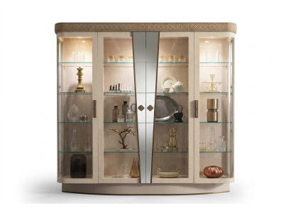 Vitrines woonkamer kasten dressoir kast klassieke vitrinerek glas nieuw