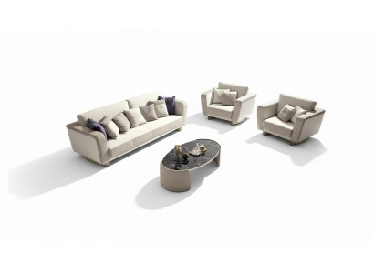Italiaanse meubels bankstel 3+1+1 zits set design bank gestoffeerde banken bank