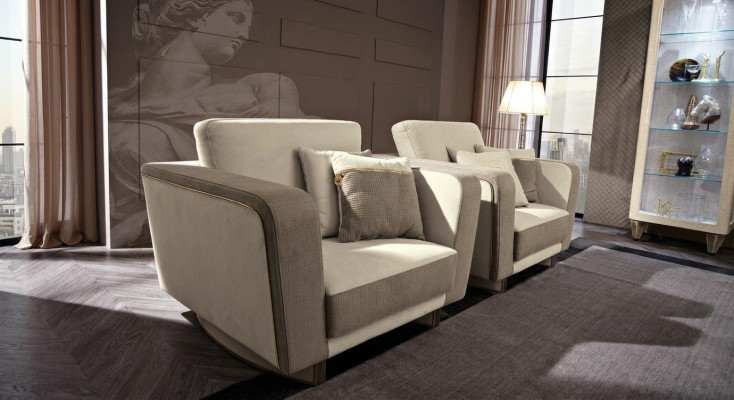 Ontwerp Lounge Club Relax Fauteuil Stoel Bekleding TV-leer Textiel Hout Stof