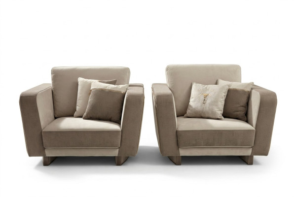 Ontwerp Lounge Club Relax Fauteuil Stoel Bekleding TV-leer Textiel Hout Stof