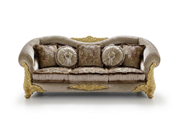 Sofa Bank Stoff Bankstel 3-zits Stoff Driepersoons Design Bekleding Luxe Stoel Nieuw