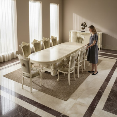 Houten meubels uit Italië Eetkamertafels Inrichting Eettafel Luxe Tafel Massief