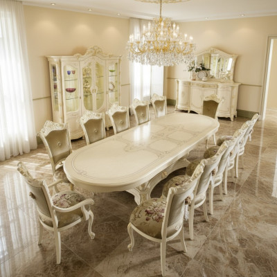 Houten meubels uit Italië Eetkamertafels Inrichting Eettafel Luxe Tafel Massief
