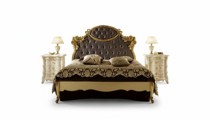 Chesterfield Klassiek Bed Luxe Meubels Barok Hotel Lederen Slaapkamer Bedden.
