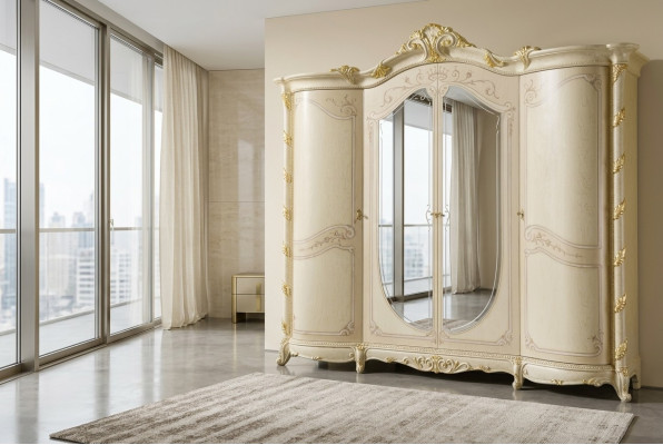 Slaapkamer meubels Italië houten kast kast massief houten kledingkast