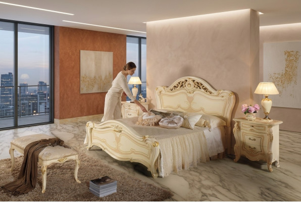 Bed Hout Slaapkamer Set Meubilair Modern Luxe Bedden Nieuw 2x Nachtkastje 3-delig