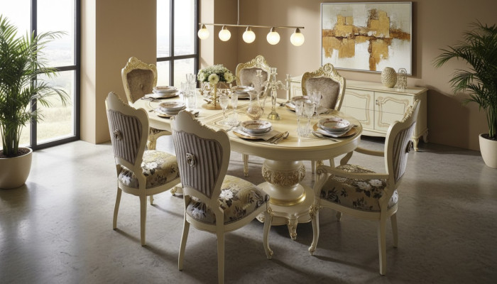Eetkamer Woonkamer Eettafels Tafels Tafel Meubels Eettafel Natuurlijk hout Retro Stijl
