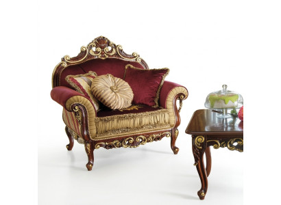 Fauteuil Ontwerp Bank Bank Ontspannen Stof Lounge Club Zitplaatsen Luxe Turkoois Barok Nieuw