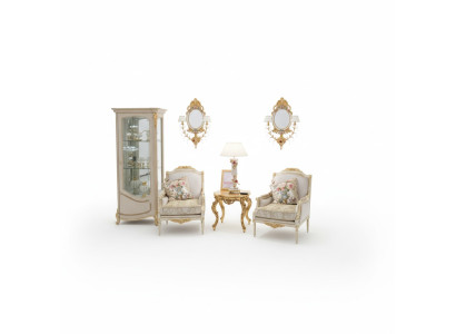 Fauteuil Bank Salontafel Tafel Banken Woonkamer Set 2x Fauteuil Bijzettafel 3-delig