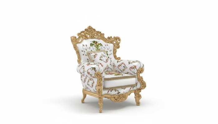 Fauteuil Ontwerp Bank Bank Sofa Relax Stof Lounge Club Bekleding Zitter Luxe Wit Nieuw