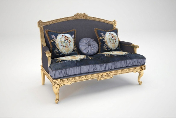 Meubels 2-zitsbank Bank Bekleding Lounge Clubbank Bankstellen Ontwerp Tweepersoons