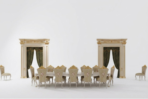 Eetkamer set Compleet set Tafel 10x Stoel Ontwerp Luxe Meubels Tafels Nieuw
