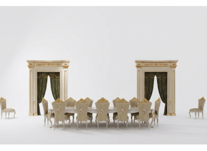 Eetkamer set Compleet set Tafel 10x Stoel Ontwerp Luxe Meubels Tafels Nieuw