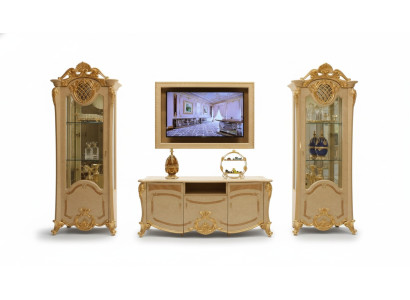Ontwerp woonkamer wand dressoir 2x kast tv laag dressoir dressoir 3-delige set vitrine