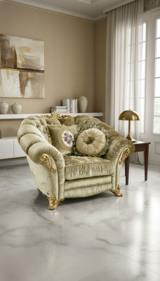 Luxe stoel bekleding cocktail relax lounge clubstoelen meubels ontwerpstuhl beige.
