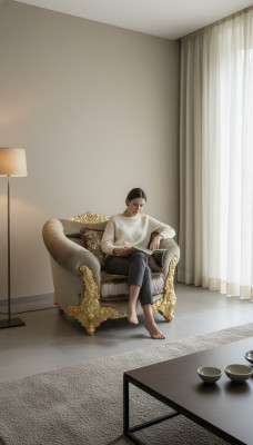 Ontspannen Stoffen Textiel Lounge Nieuw TV 1-Zits Fauteuil Ontwerpersstoel Bekleding Nieuw