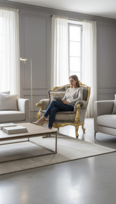 Fauteuil Relax Stof Lounge Club Bekleding Ontwerp Bank Bank Zitter Luxe Goud Nieuw