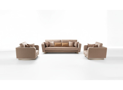 Bankstel 3+1+1 zit set Design Bank Beklede Banken Bank Klassiek 3-delig.