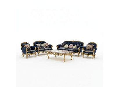 Sofa set 3-zits set designbank gestoffeerd bankstel modern luxe nieuw bank