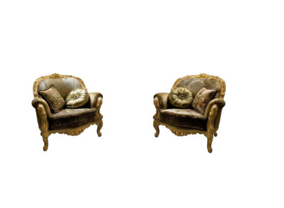 Ontwerper Fauteuil Beklede Bank 1-Zits Hout Textiel Fauteuil Club Loungemeubels