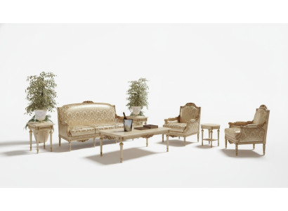 Sofa set 3+1 set design bankbekleding bank klassieke luxe groep