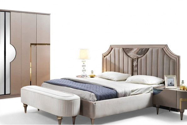 Bedframe Dubbel Houten Bedframe Slaapkamer Wit Luxe Bed Modern Bedden
