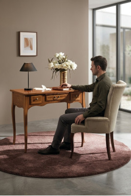 Kantoor Bureau + Stoel Compleet Set Meubels Tafels Luxe Italië Tafel 2-delig.