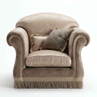 Armstoel Bank Bankstel 1-zits Designer Bankstellen Club Art deco Bekleding TV-lounge