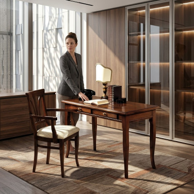 Tafel Bureau Secretaris Bureau's Italiaanse meubelen Stoel Set Kantoor 2-delig